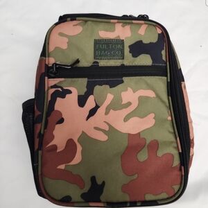 Fulton 8x10 green camo insulated lunch box #X3
